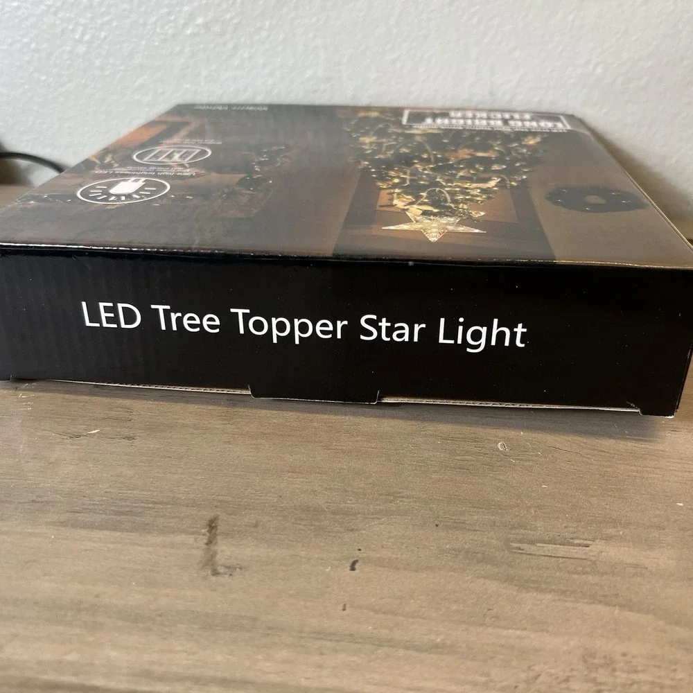 LED Christmas Tree Topper Star Light Warm White 9